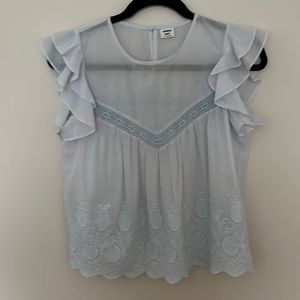 Sunday Best Light Blue Top, size small